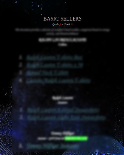 Basic Suppliers List